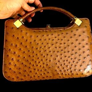 CORBEAU Vintage Ostrich Bag